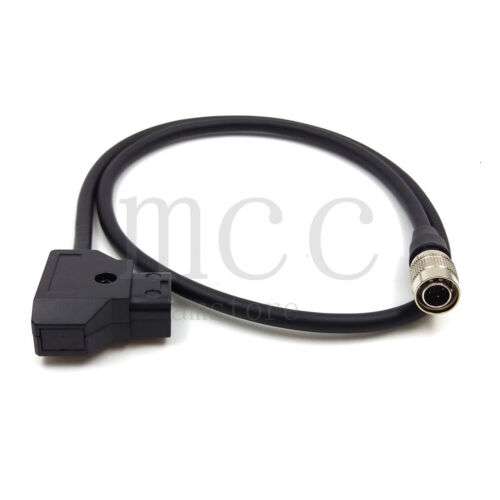 Anton Bauer D-Tap to 4-Pin Hirose Male Power Cable for Sound Devices and Zaxcom Recorders