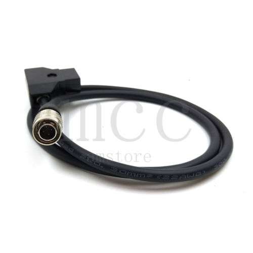 Hirose 4-Pin Male to Anton Bauer D-Tap Power Cable for Sound Devices Zaxcom - 20" for On-Location Recording