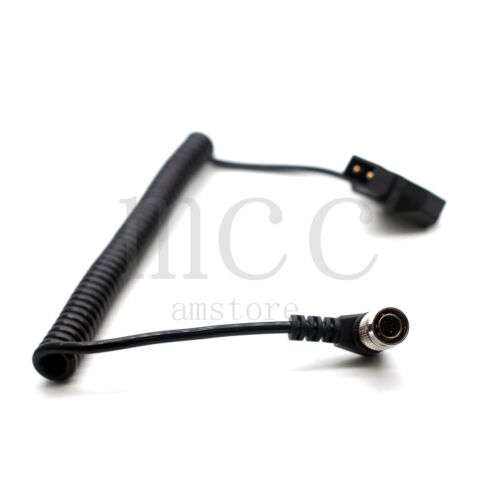 Hirose 4-Pin Male to Anton Bauer D-Tap Power Cable for Sound Devices Zaxcom Recorders