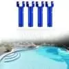 Effortless Pool Cleaning: 4x V Handle with 12Pcs Pool V Clips for Skimmer Replacement