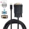 1.8M Mini DP to VGA Male Adapter: Connect Your Laptop to a Monitor or Projector for Clear Viewing