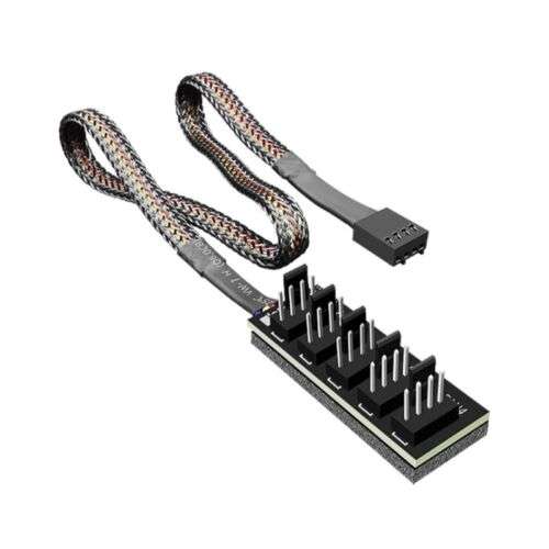 PWM 1 to 5 Fan Hub: Control & Split 4-Pin Molex TX4 Fans for PC Cooling