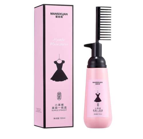 3-Second Straightening Cream: No-Pull, Clip-Free Softener for Effortless Straight Hair.