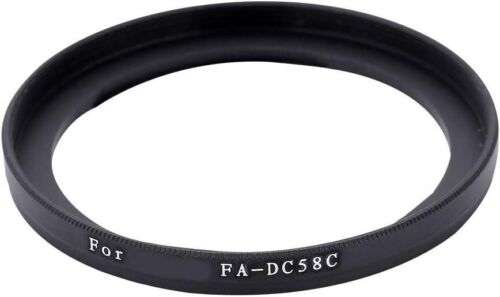 EBTOOLS FA-DC58C 58mm Black Alloy Lens Filter Adapter Ring for Enhanced Photography