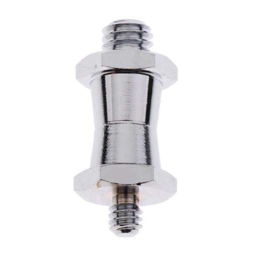 Universal Photography Spigot Adapter Screw for Tripods: 1/4" to 3/8" Male Connection.