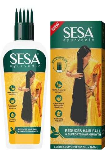 Sesa Hair Oil: Nourish & Strengthen for Thick, Healthy Hair Growth & Dandruff Control (200 ml)