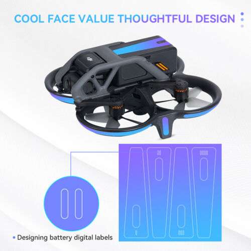 Colorful Luminous Stickers for DJI Avata Drone - Enhance Night Flight Visibility and Style