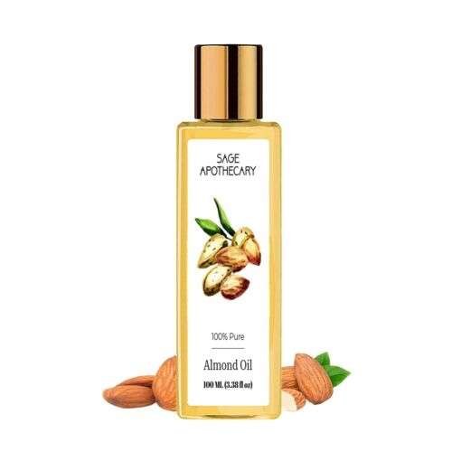 Nourishing Skin & Hair: Sage Apothecary Natural Almond Oil 100ml (Free Gift Included)
