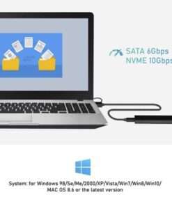 Alternative view of High-Speed NVMe SSD Enclosure: USB 3.1 10Gbps to NVMe PCIe for M.2 SSDs