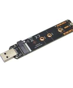 Alternative view of High-Speed NVMe SSD Enclosure Adapter: Tool-Free USB A 3.1 Gen 2 10Gbps PCIe M-Key for Easy Storage Expansion