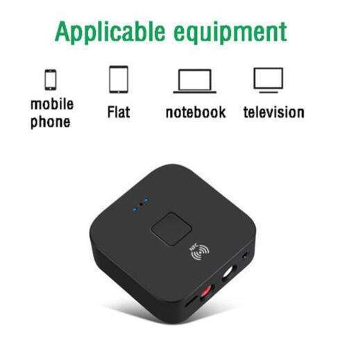 Wireless Bluetooth 5.0 Receiver for Audio Stereo Systems: 3.5mm, RCA, NFC, Dual Jack,  Transform Any Device into Bluetooth-Enabled
