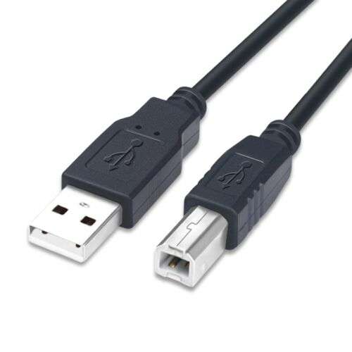High-Speed USB 2.0 Data Cable for Printers - 1.5/4.9/9ft, Connects Your Printer to Computer