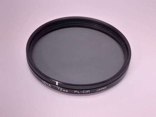 Vintage Hoya 72mm Circular Polarizer Screw-In Filter for Enhanced Photography in a Case (Made in Japan)