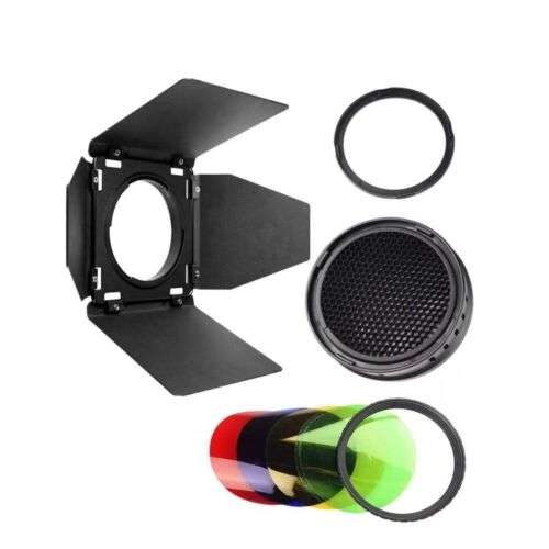 Godox BD-08 Honeycomb Grid & Barn Door Kit for Creative Lighting with AD400Pro Flashes