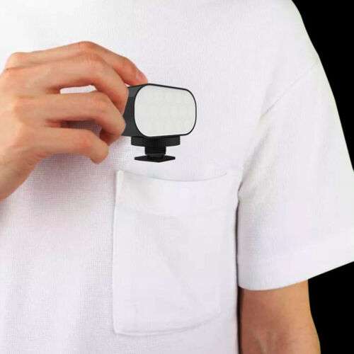 High Brightness Mini Portable USB Rechargeable Type-C LED Video Light with RGB Color for Phone, Camera, and Vlogging.