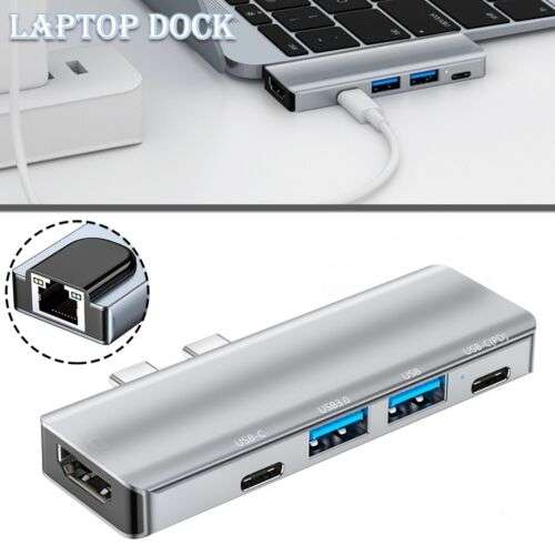 5-in-1 USB-C Hub: Expand Your Macbook's Connectivity with HDMI, USB 3.0, and More.