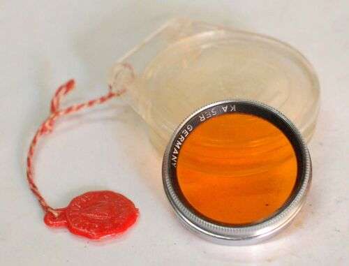 Vintage Kaiser 30 Germany Orange Filter for Classic Camera Lens Photography