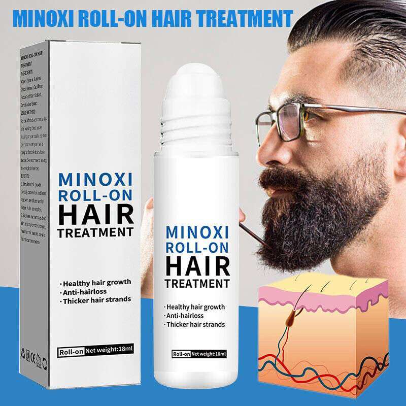 Minoxi Roll-on Hair Growth Serum: Nourishing Scalp Treatment for Thicker, Fuller...