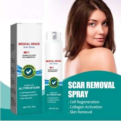 Fade Away Scars: Medical-Grade Scar Removal Spray for Pregnancy, Surgery, and Burns.