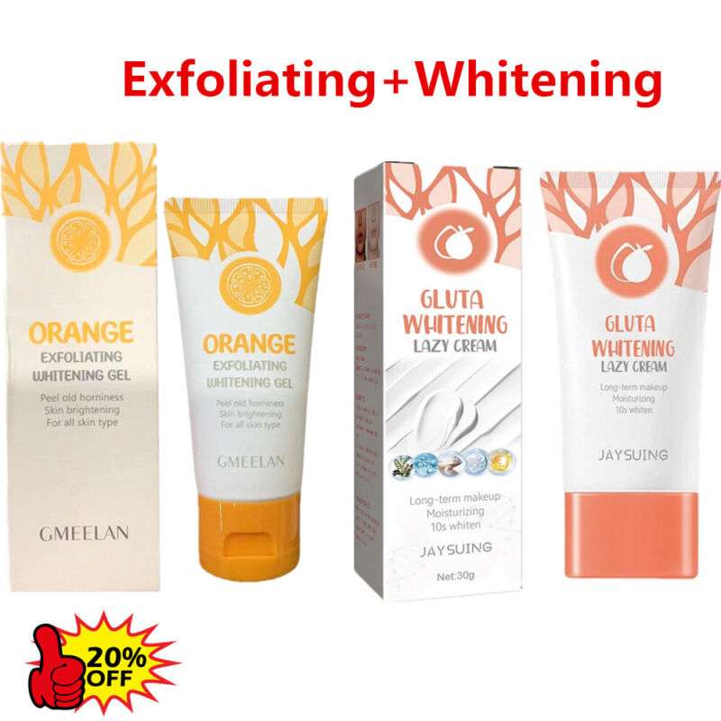 GMEELAN Orange Exfoliating Whitening Gel Scrub: Brighten & Smooth Skin for a Radiant Glow.