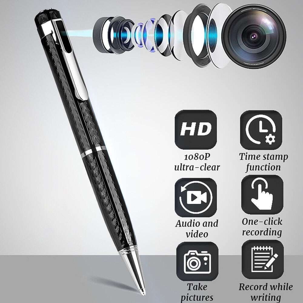 Full HD 1080P Spy Camera Pen with 64GB Memory Expansion for Discreet Video Recording