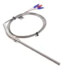 Professional 5mmx100mm Pt100 Thermocouple Probe with M8 Screw Thread for Temperature Measurement (1 Meter)