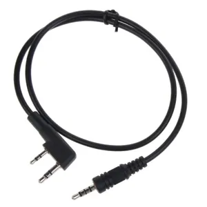 K-Type Headset Connector Plug to 3.5mm Speaker Cable for TK-240 Radio Communication