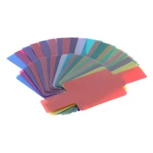 20 Color Photographic Color Gel Filter Cards Set for Enhancing Photography Lighting and Creative Effects