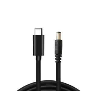 Type-C PD to 5.5x2.5mm Adapter Cord: Power Your LED Lights with Fast Charging.