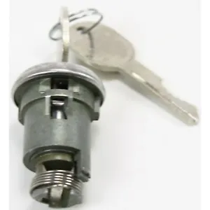 thumbnail image 2 of Oldsmobile Trunk Lock Set With 2 Keys – 1956 1957 1958 – Ribbed Cap – Classic Locks 2 of 4