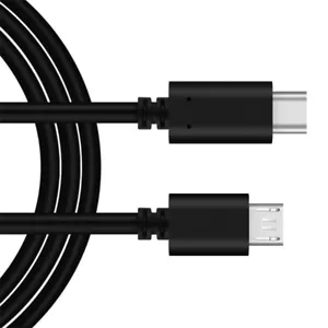 USB-C to Micro USB Cable - 1m Type C Cord for Galaxy S7-S6 & More - Durable PVC for Reliable Charging & Data Transfer.