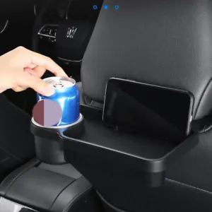 1x Folding Car Seat Table Headrest Table Tray Holder For Drinks Food Holder  Tool