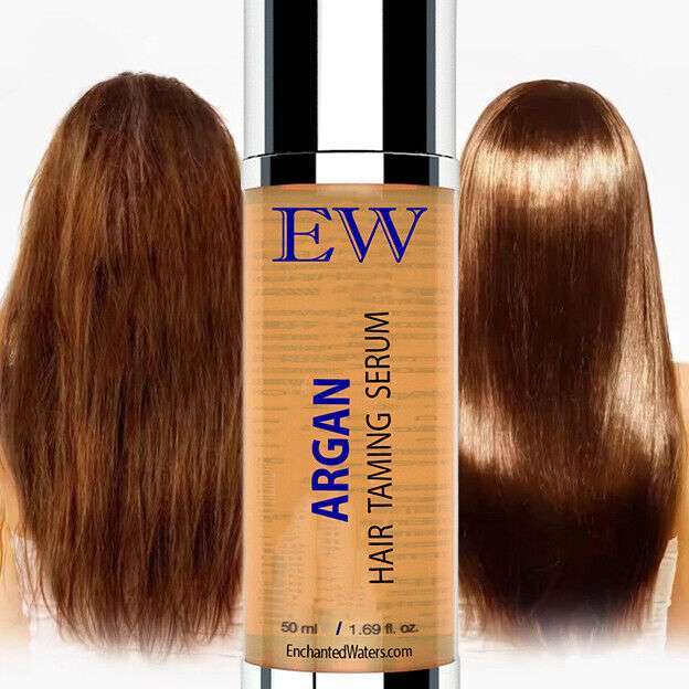 Revitalizing Argan Hair Oil Serum with Aloe Vera and Essential Oils for Styling and Frizz Control