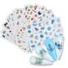 Sparkling Decals for Enchanting Nail Art: Butterfly & Flower Adhesive Charms