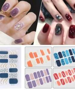 Nail Art Water Transfer Sticker Flower Butterfly Decals French Leaves  Manicure 
