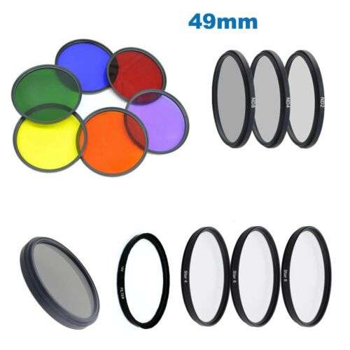 49mm Professional Optics Lens Filter UV CPL STAR ND2-8 for Enhanced Photography