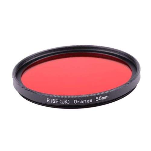 Orange Fire Filter Lens Filter Mount Adapter for DSLR and SLR Cameras