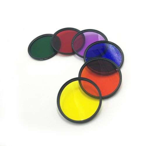 Versatile DSLR Camera Lens Color Filter Kit for Enhanced Photography (37-77mm)