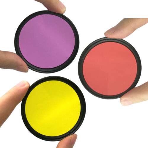 Premium Underwater Diving Red Yellow Purple Lens Filter for Sony DSLR Cameras (37mm, 52mm, 58mm, 67mm)