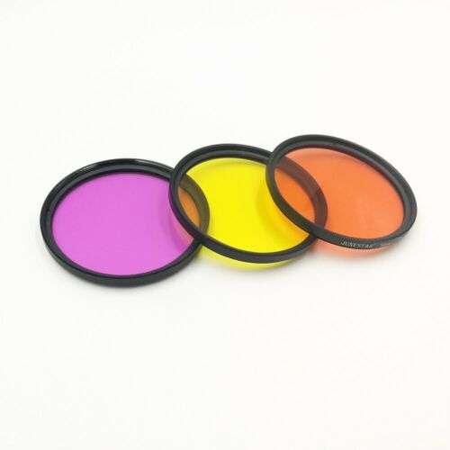 Versatile Underwater Color Enhancement: 37mm Full Spectrum Red, Yellow, Purple Filter for Nikon and Sony DSLR Cameras