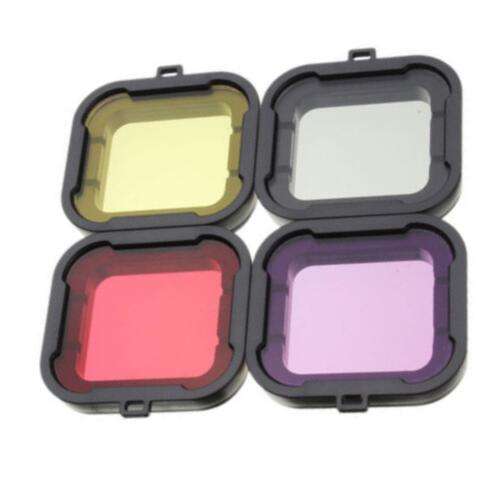 Essential Underwater Photography: 4-in-1 Dimmable Diving UV Lens Filter for GoPro Hero 4 & 3+