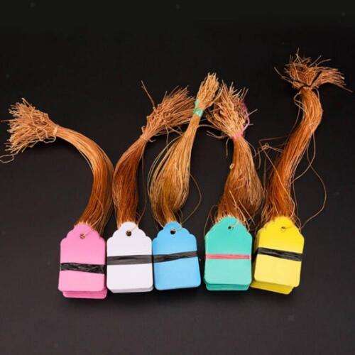 100x Vivid Plant Labels with Cord - Mark Your Garden, Enhance Its Beauty