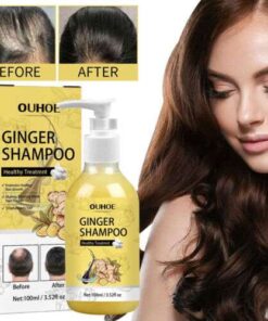 100ml Ginger Scalp Care Shampoo for Hair Growth & Anti-Loss, Promotes Healthy Scalp.