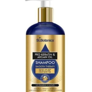 St.Botanica Pro Keratin & Argan Shampoo: Smoother, Stronger Hair with Keratin & Argan Oil for Damaged Hair, 300ml