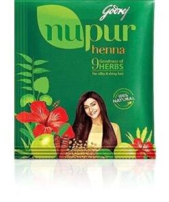 Godrej Nupur Mehendi Powder: 25g for Natural, Long-Lasting Henna Hair Dye