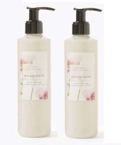 Enriching Magnolia Hand & Body Lotion Duo: 500ml of Luscious Hydration