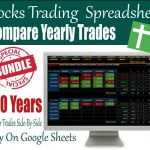 Ultimate Day &amp; Swing Trading Spreadsheet Tracker: Monitor Stock Performance for Up to 50 Years