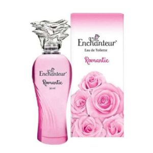 ENCHANTEUR Romantic Perfume for Women with Bulgarian Rose, White Jasmine, and Mandarin Scent, 50ml