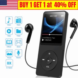 Exceptional 2024 Portable Bluetooth MP3 Player: Premium Sound, FM Radio, and Recorder