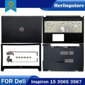 Complete Replacement LCD Back Cover, Bezel, Palmrest, and Bottom Case for Dell Inspiron 15 3565 3567 Laptops